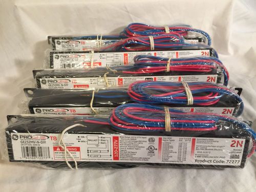 GE 72277 GE232MV-N-diy T8 Electronic Ballast 2 Lamps NEW LOT OF 5 Free Shipping