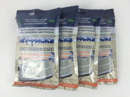 Silica Gel Desiccant - 40 Gram Canisters - by Dry-Packs - Set of 4