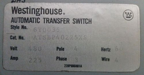 Atsbp40225xs automatic transfer switch new for sale