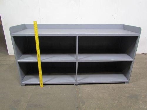 Work bench steel 27&#034;x85&#034; assy/ weld table w/shelves clean service counter for sale