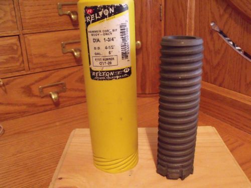 Relton CBT-28HO Core Body Only 1-3/4&#034; (1 Core Body) Overall Length 6&#034; Core Bit