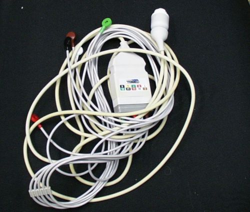 Patient ECG Cable 5 leads w/ Leadwires Curbell Philips EKG