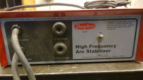Dayton 3ac01 high frequency arc stabilizer for tig or stick welder for sale