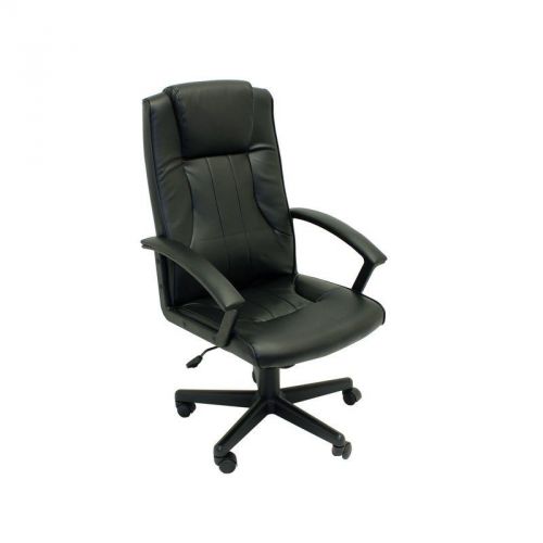 ALEKO High Back Office Chair Ergonomic Computer Desk Chair Black PU
