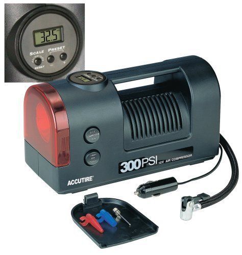 Brand new accutire ms-5550 digital 300 psi 12v air compressor with light for sale