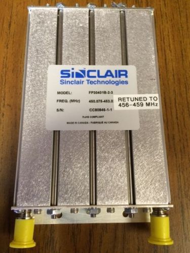 Sinclair Technologies UHF receiver filter