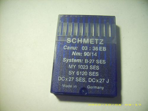 106 pc SCHMETZ sewing machine needles B-27 SES MY 1023 SES SY6120SES NM 90/14