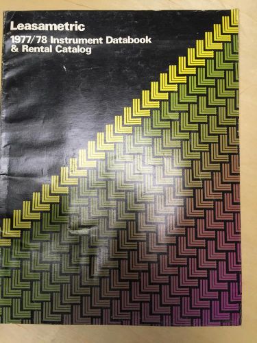 1977 Leasametric Catalog ~ Lab Test Equipment Rental Databook