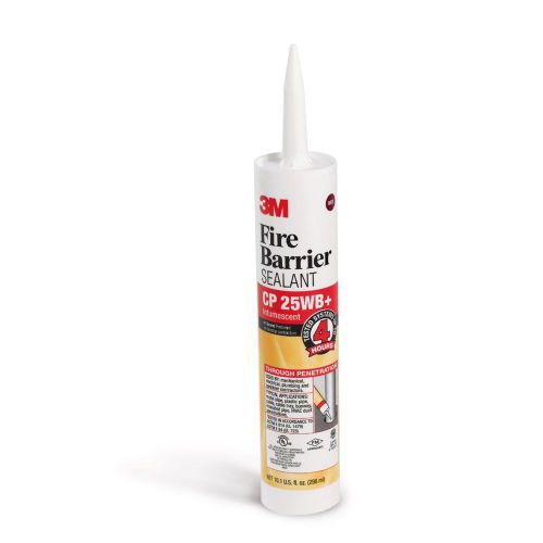3M CP 25WB+ Fire Barrier Sealant, 10.1 oz., Red-Brown