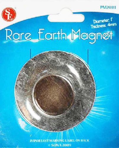 Super Strong 1&#034; Diameter 15lb Rare Earth Magnet  ( PM20111 )