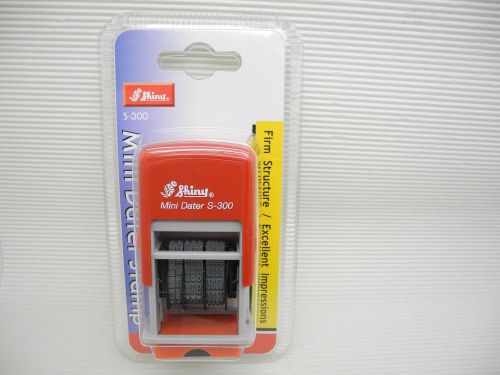Shiny Printer S-300 Mini Dater Stamp Set RED(SMALL