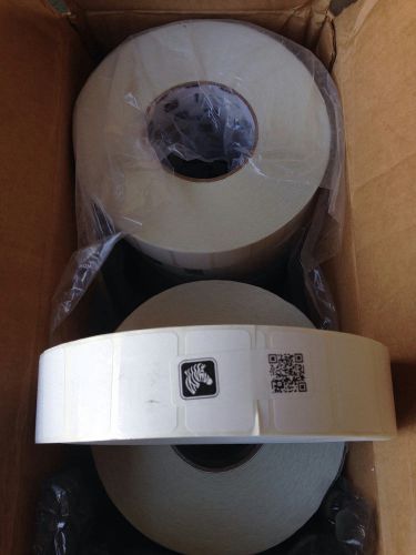 Zebra z-select 4000t thermal transfer labels 14 rolls 1.5&#034; x 1&#034; 5180/roll 72280 for sale