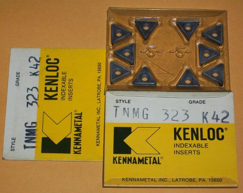 20 TNMG 323 K42 Kennametal Kenloc Uncoated Carbide Indexable Cutting Inserts