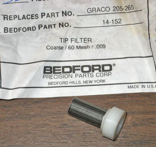 Bedford 60 Mesh Tip Filter 14-152 Replaces Graco 205-265 205265 for Airless Guns