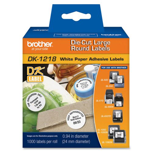 Brother dk1218 label maker tape cartridges - 1&#034;length - 1000/roll,direct thermal for sale