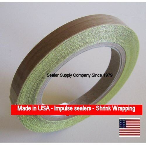 10 yds.x 1/2&#034; roll 3 mil tefon adhesive impulse sealer  made in usa 30 feet save for sale