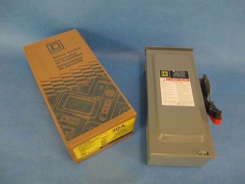 SQUARE D SAFETY SWITCH DISCONNECT - H321N f05 SERIES 240V 3 PHASE - 30A FUSIBLE