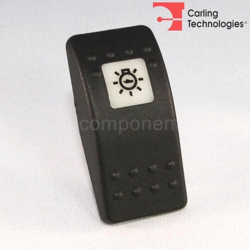 Carling Contura II Actuator Navigation NAV Light Black Button White Square Lens