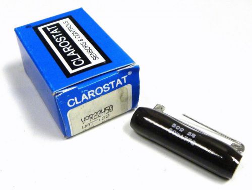 NEW CLAROSTAT VPR20H50 RESISTOR 20 WATTS 50 OHM (7 AVAILABLE)