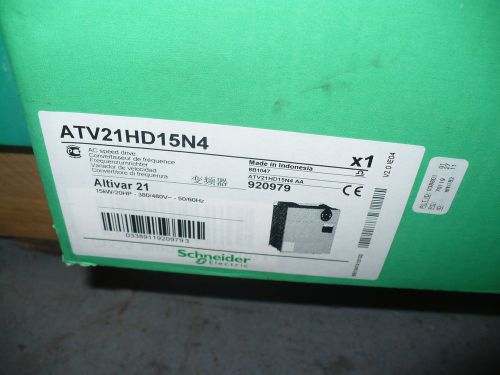 Schneider ATV21HD15N4, AC Variable Frequency Drive, VFD, 20HP, 380-480V, New