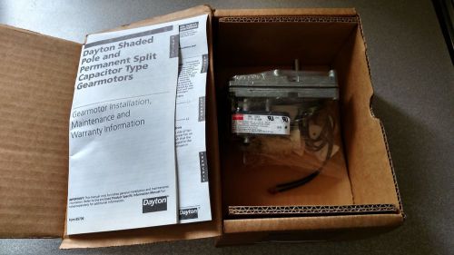 Dayton Shaded Pole Gearmotor Model 2L001A - NEW in Box-115 volts-50/60hz