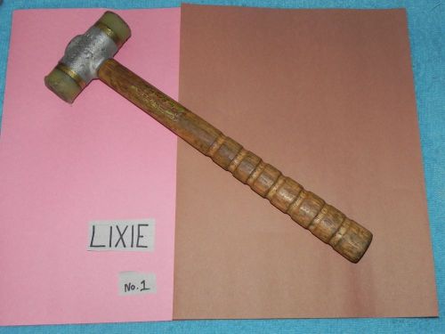 vtg LIXIE DEADBLOW HAMMER 1 1/8&#034; FACES  specialty mechanic tool autobody  old