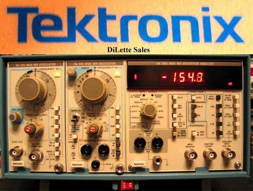 Manual for Tektronix Distortion Analyzer set TM504A AA501A SG505 MOD WQ WR