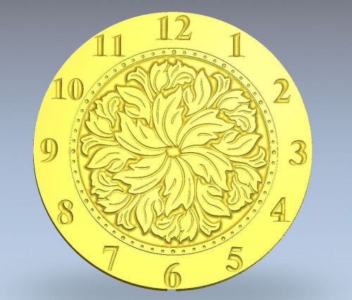 STL file of New Wall Clock #14 3d or engrave - Model for CNC Router Machine