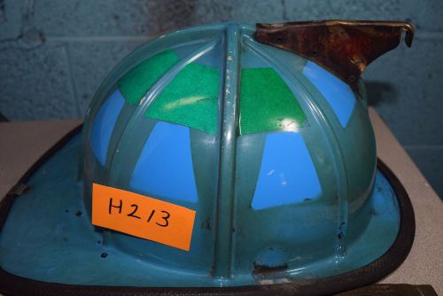 Blue cairns 1010 helmet w/liner firefighter turnout bunker fire rescue gear h213 for sale