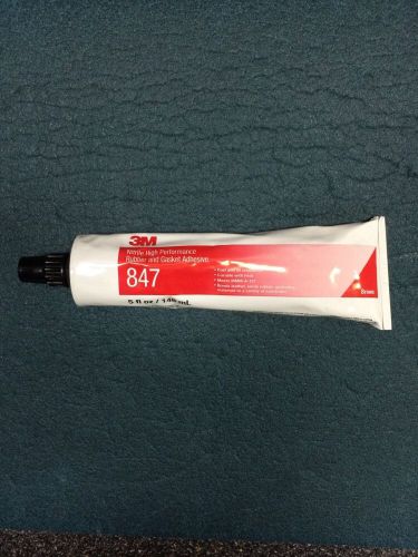 3M Nitrile High Performance Rubber &amp; Gasket Adhesive 847. New. 5 Fl Oz. Brown.