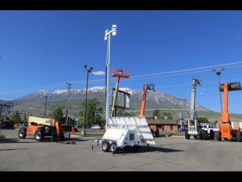 Hybrid light tower solar kubota diesel power 11 kw 3 ph generator &#039;13 hydraulic for sale