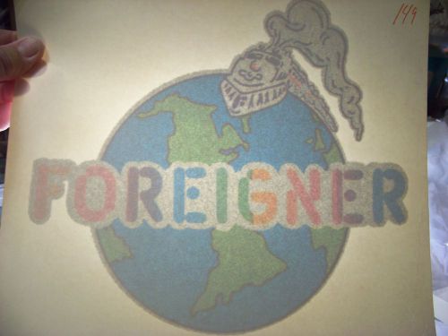 &#034;Foreigner&#034; Transfer (Iron-on heat transfers)