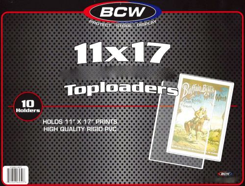50 NEW 11X17 Menu Art Print Topload Holders - Toploader