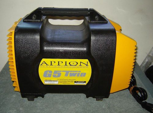 Appion g5 twin refrigerant recovery unit w/ manual + free shipping!! for sale