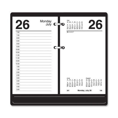 Loose-leaf Desk Calendar Refill , 12 Months Jan/Dec, 3-1/2&#034;x6&#034;, WE, 2013