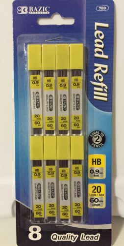 Refill Lead BAZIC HB 0.9mm/60mm  Mechanical Pencil Lead 160 leads per pack New!!