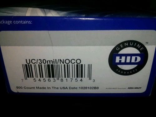 FARGO UltraCard PVC cards, 30 mil  - Box of 500 081754