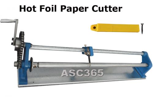 Hot Stamping Foil Paper Cutter Hand Cutting Machine Paper Roll Slitter