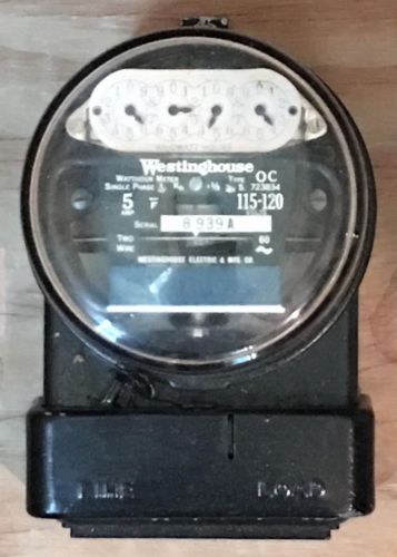 Antique/Vintage Westinghouse OC Watt Hour Meter #6