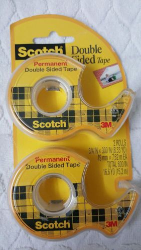 2 pack Scotch double sided tape.