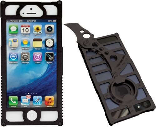 Tcap1b tacticall alpha 1 black iphone 5 case w/ knife &amp; bottle opener measures a for sale