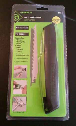 NEW Greenlee 311 Retractable Hand Saw Set 2 Blades Included