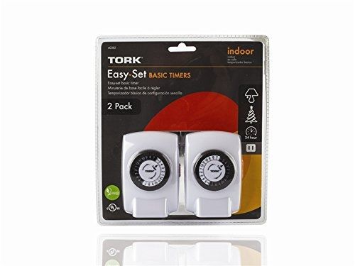 Tork 403B2 24 Hour Powerful Compact Mechanical Timer - 1 Polarized Outlet - 2