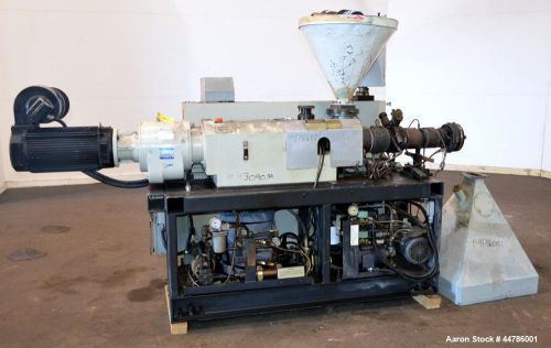 Used- cincinnati milacron 35mm conical counter-rotating twin screw extruder, mod for sale