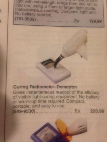 Demetron Curing Radiometer Retail $220.99