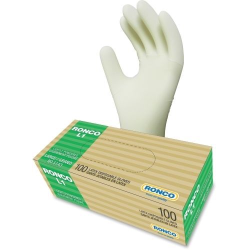 Ronco lightly powdered latex gloves 5143l for sale