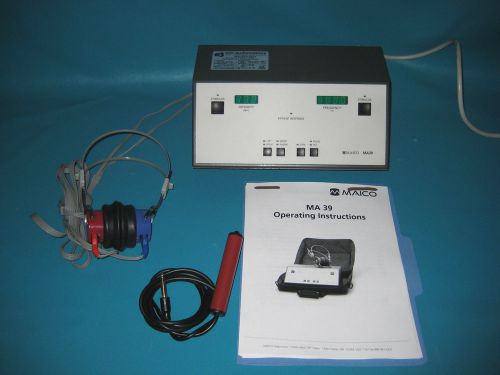 Maico ma39 air conduction audiometer with current calibration for sale
