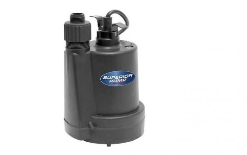 Water Garden Pump 1/4 HP Thermoplastic Submersible Outdoor Utility Fountain Pump