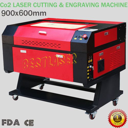 Reci 100w co2 laser engraving and cutting machine with red-dot position function for sale