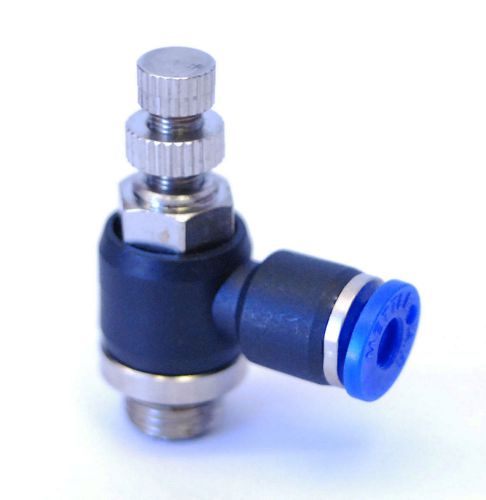 Push In to Connect Style Flow Speed Control Fitting 8mm OD-1/8&#034; BSPP G MettleAir